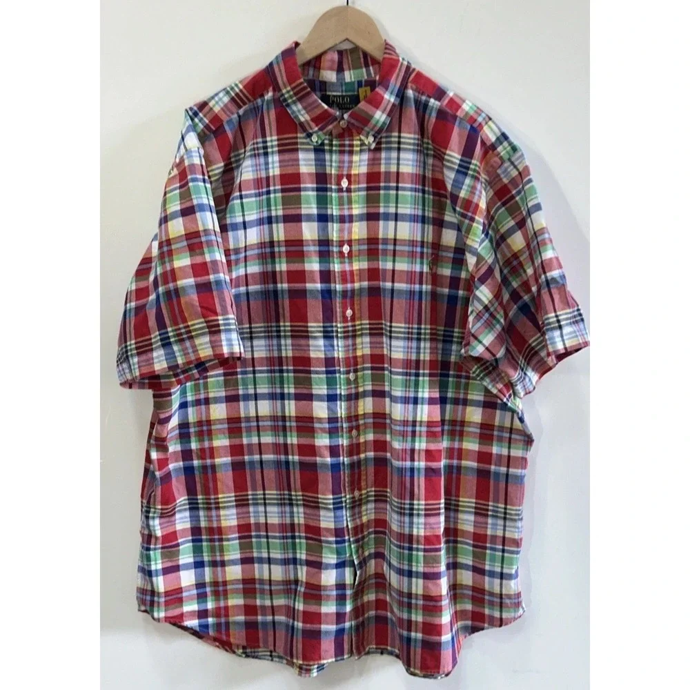 Mens Big & Tall Polo Ralph Lauren Short Sleeve Polo Shirt Sz 2XLT 2XL Tall